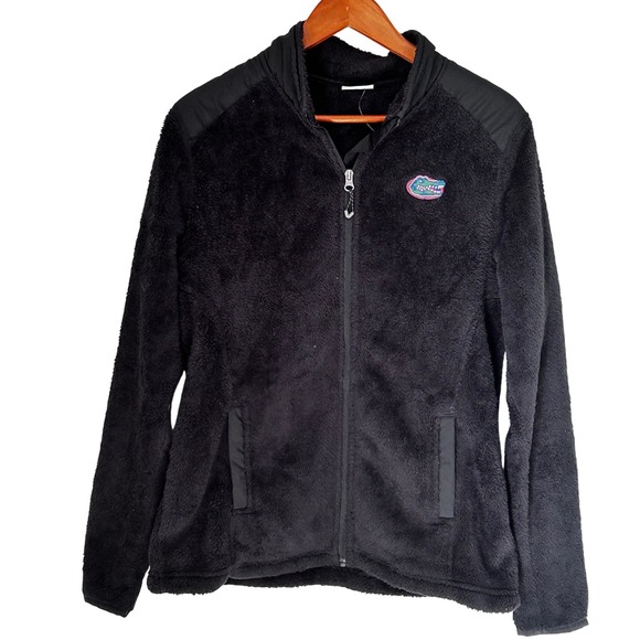 Champion Brand Black Fleece Zip Up Jacket Florida Gators Womens Large - Picture 1 of 8